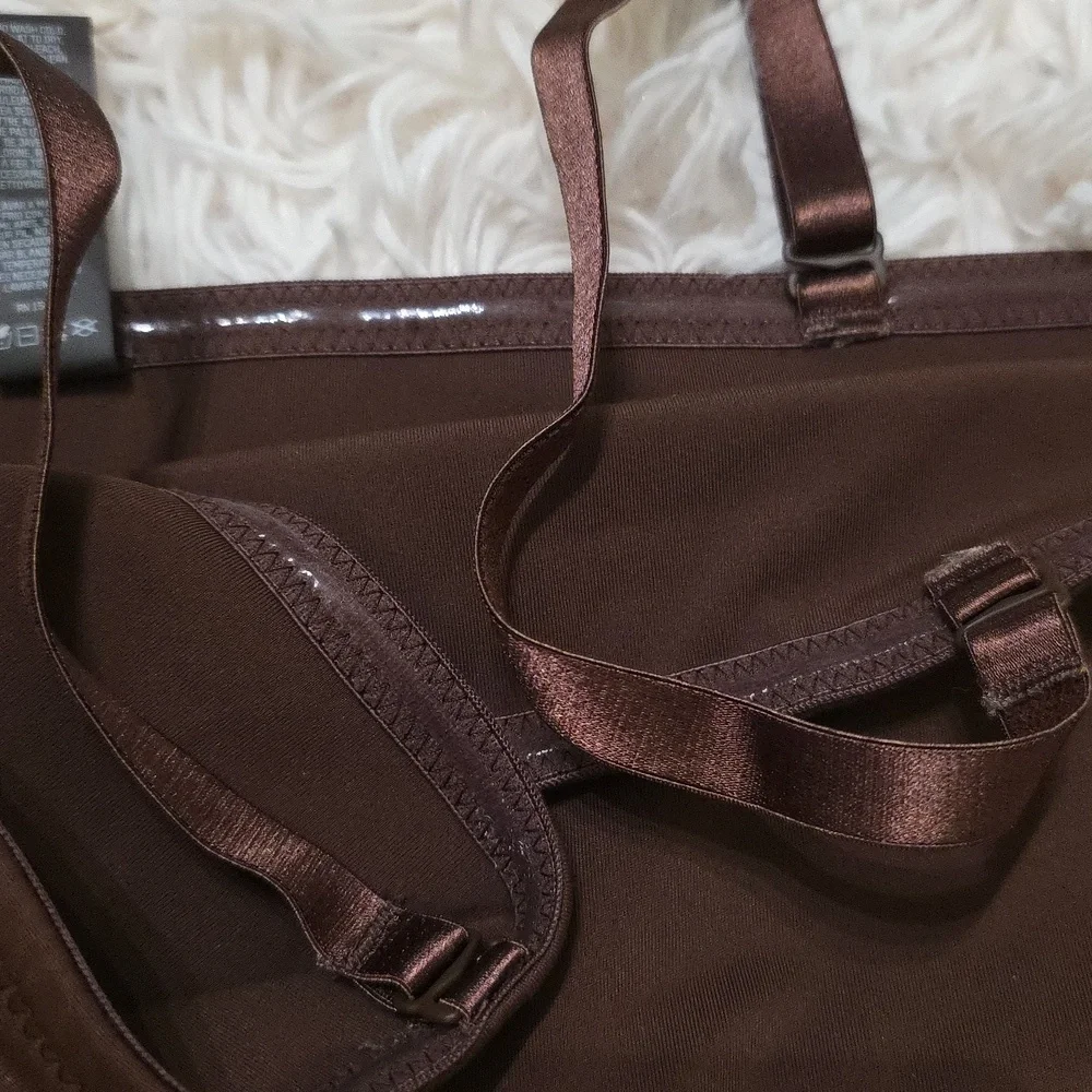 SKIMS Swim Bandeau Bikini Top COCOA NWT 4X